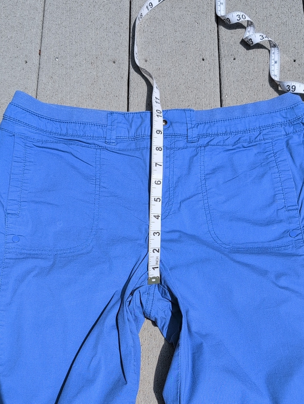 Khakis & Company Blue Bermuda Cargo Shorts | Kahkis & Co Bermuda Shorts - Picture 8 of 9